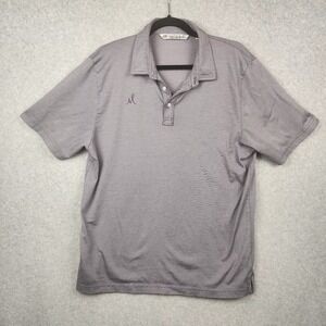 Travis Matthew Polo Mens Size Large Purple Stripped Golf Performance‎ Shirt